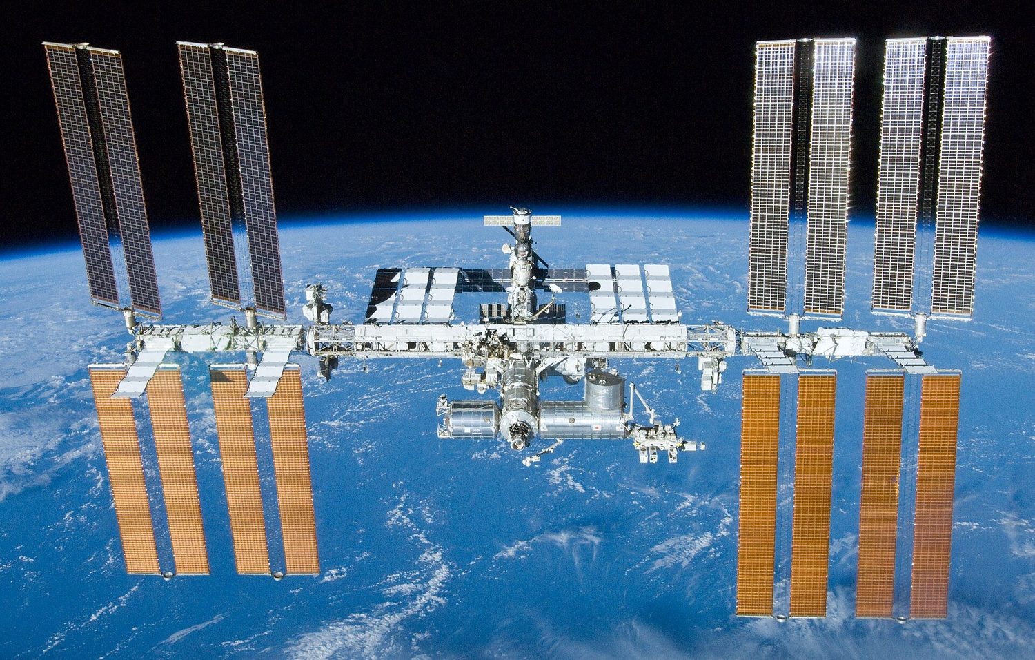 The ISS in orbit: parametric equations describe position as a function of time