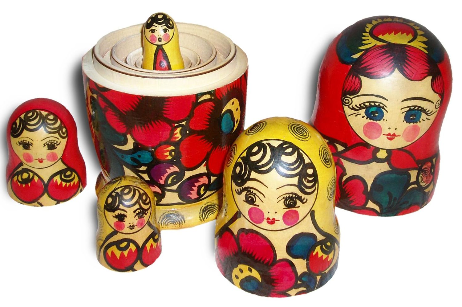 Nested matryoshka dolls: an infinite series keeps adding terms — some converge, some diverge