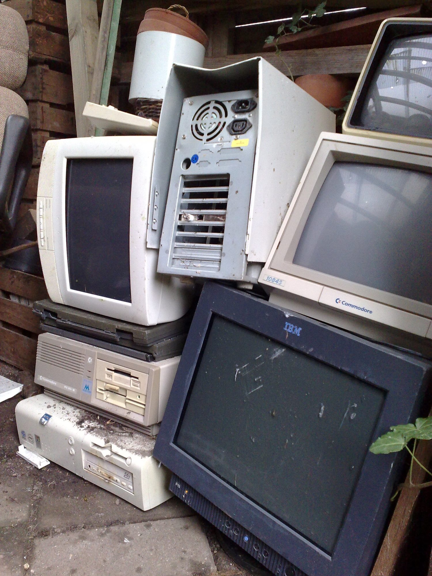 A pile of e-waste — computing has environmental costs as well as benefits