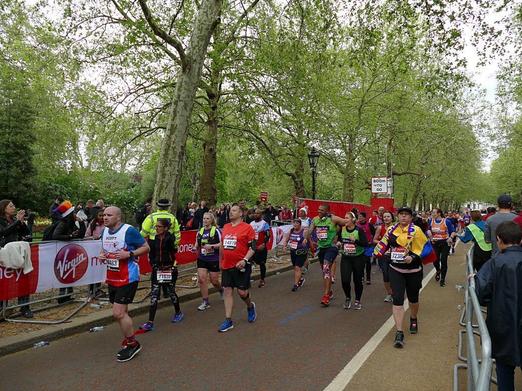 Marathon runners during a race