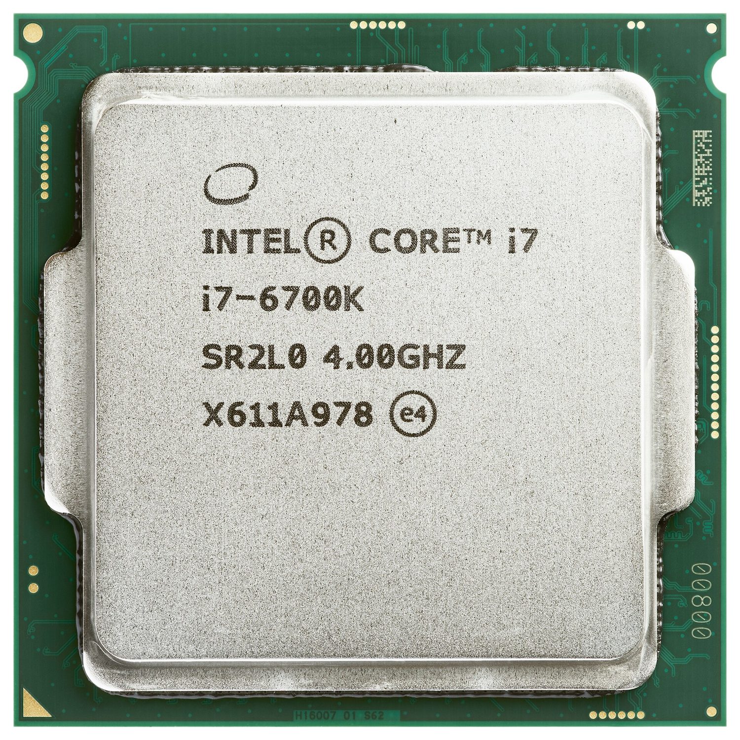 A modern CPU is a single chip holding the control unit, ALU and registers