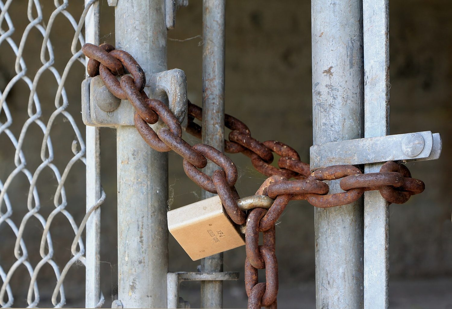 A padlock: cyber security locks data and systems against malware, phishing and unauthorised access