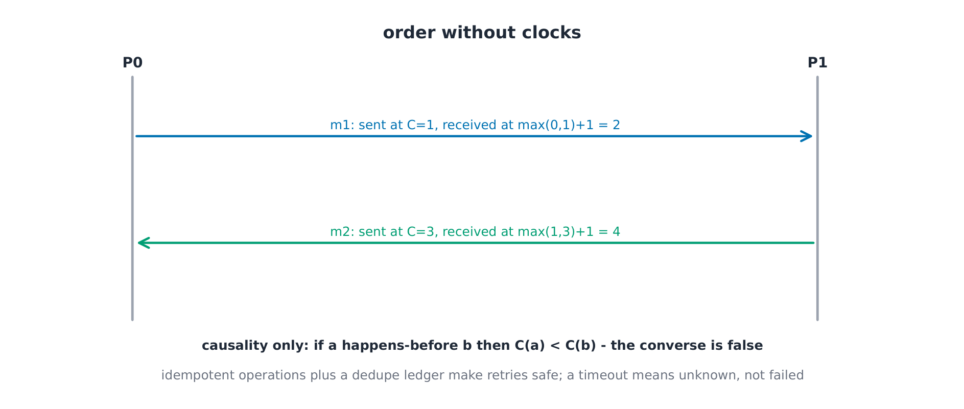 Message ordering diagrams